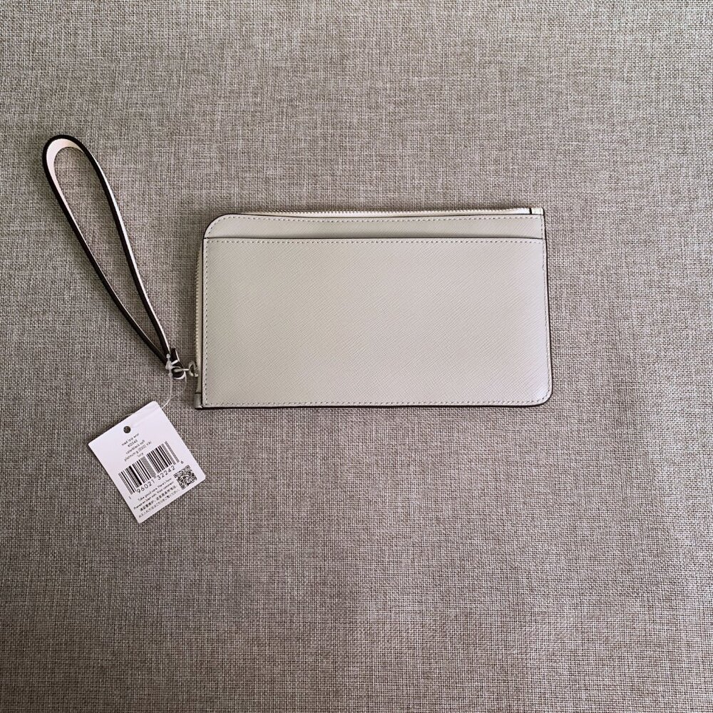 Kate Spade Lucy Medium L-Zip Wristlet Colorblock Saffiano NWT - Picture 4 of 6